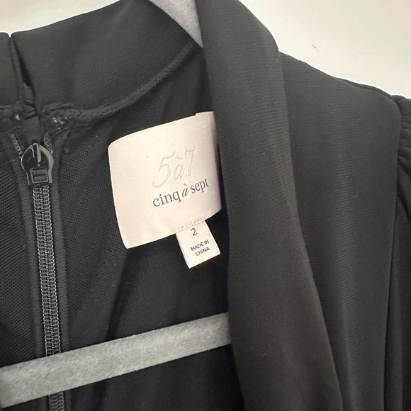 Cinq à Sept Hertha Tie Neck Midi Dress, Size 2 - Picture 4 of 11